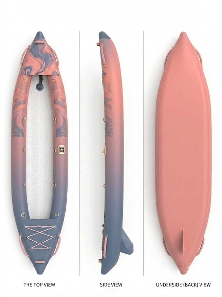 Inflatable Kayak — Hybrid Dusty Coral & Sunset Pink