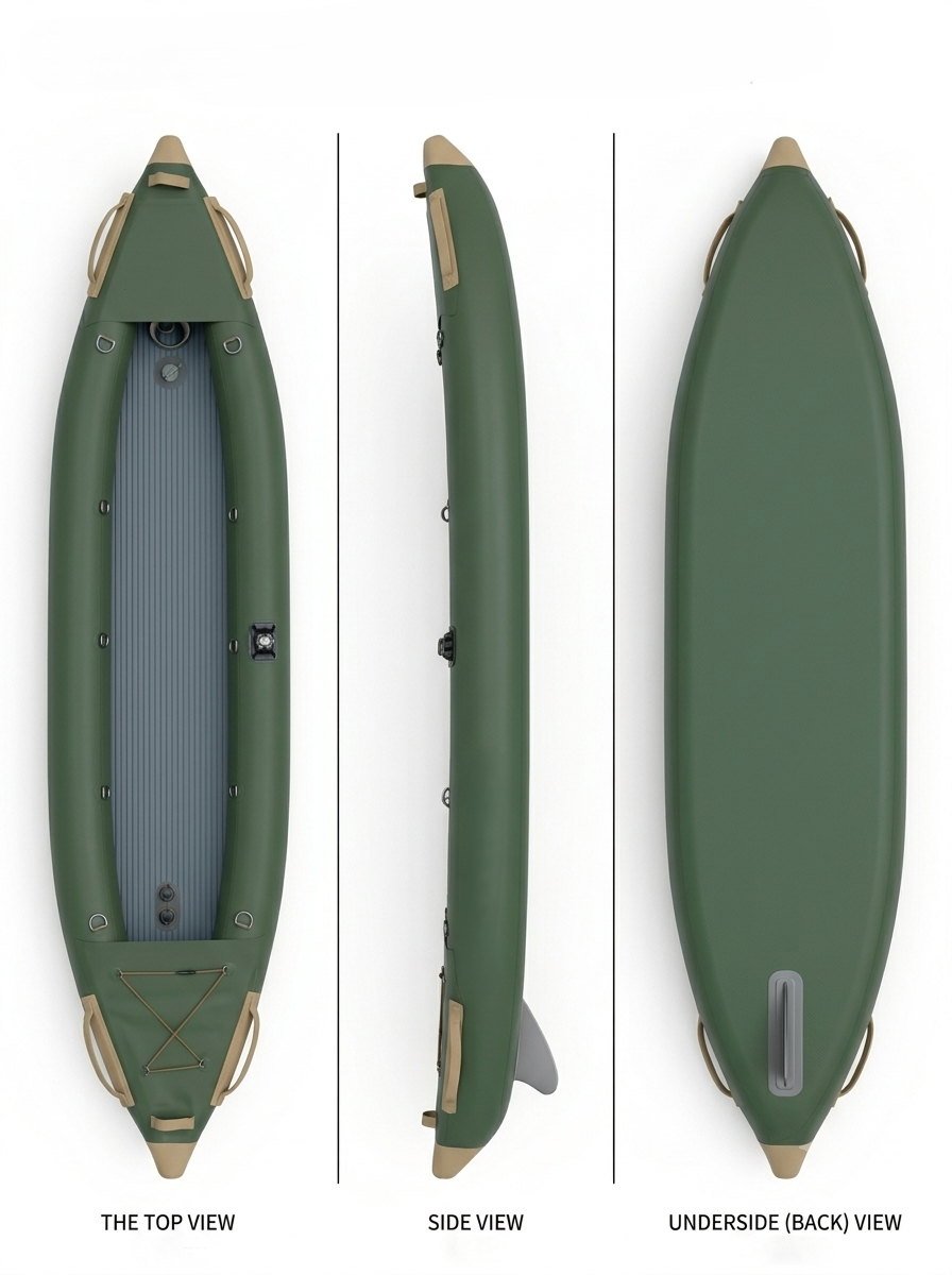 Inflatable Kayak — Hybrid Sage Olive