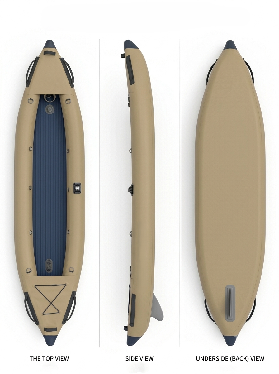 Inflatable Kayak — Hybrid Sandstone & Desert Tan