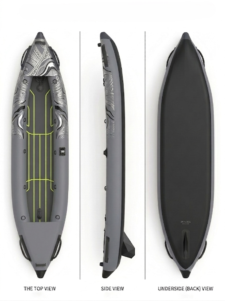 Inflatable Kayak — Hybrid Storm & Pearl Gray