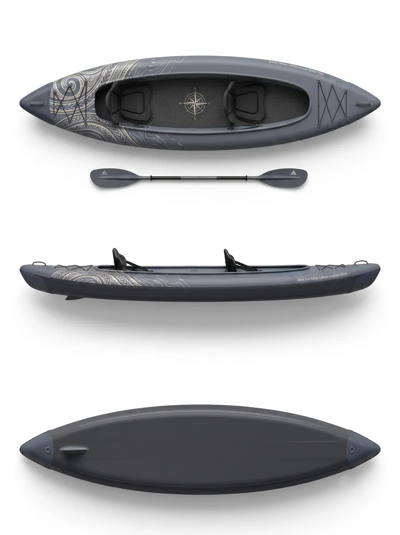 Full Drop-Stitch Performance Kayak - Storm Gray