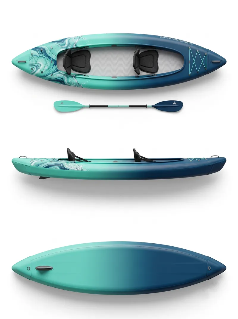 Full Drop-Stitch Performance Kayak - Aurora Ocean