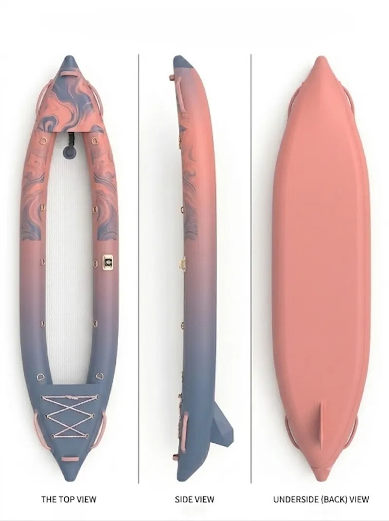 Hybrid Drop-Stitch Kayak - Dusty Coral & Sunset Pink