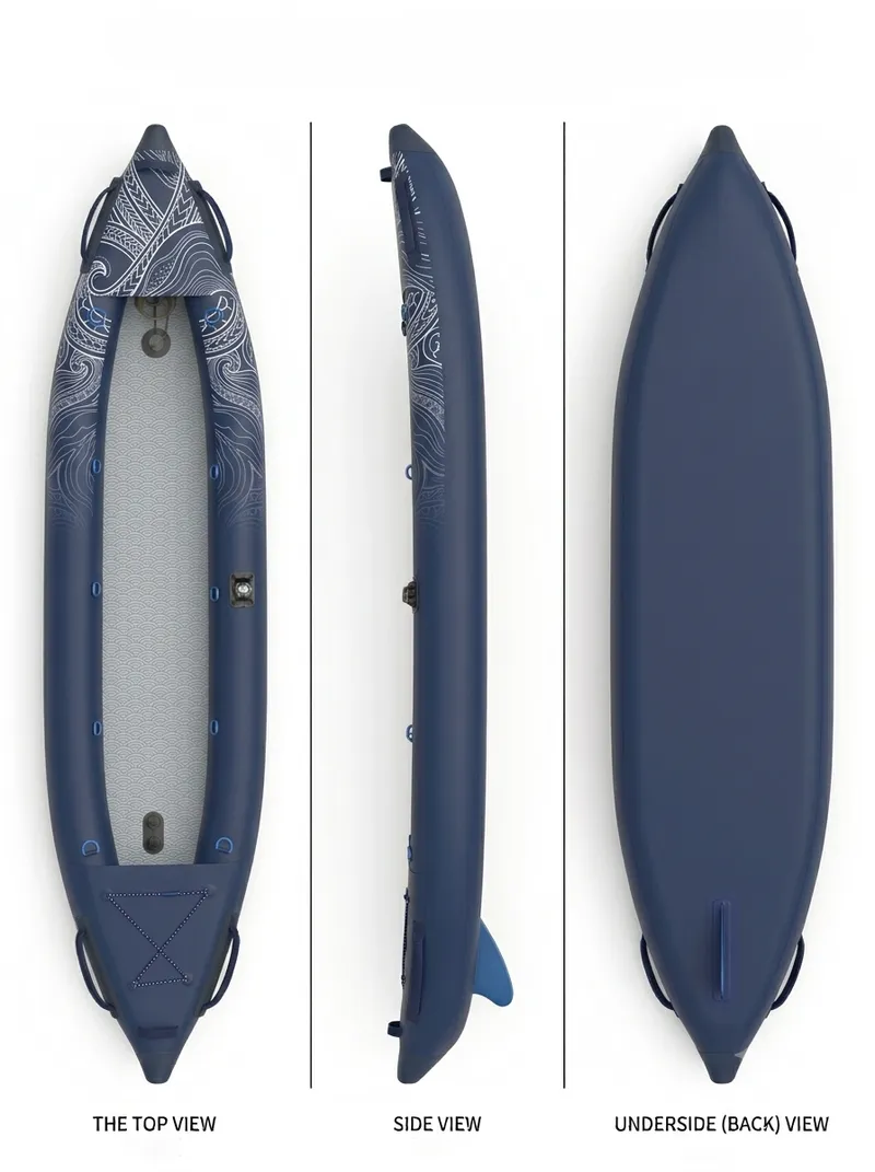 Hybrid Drop-Stitch Kayak - Midnight & Deep Navy
