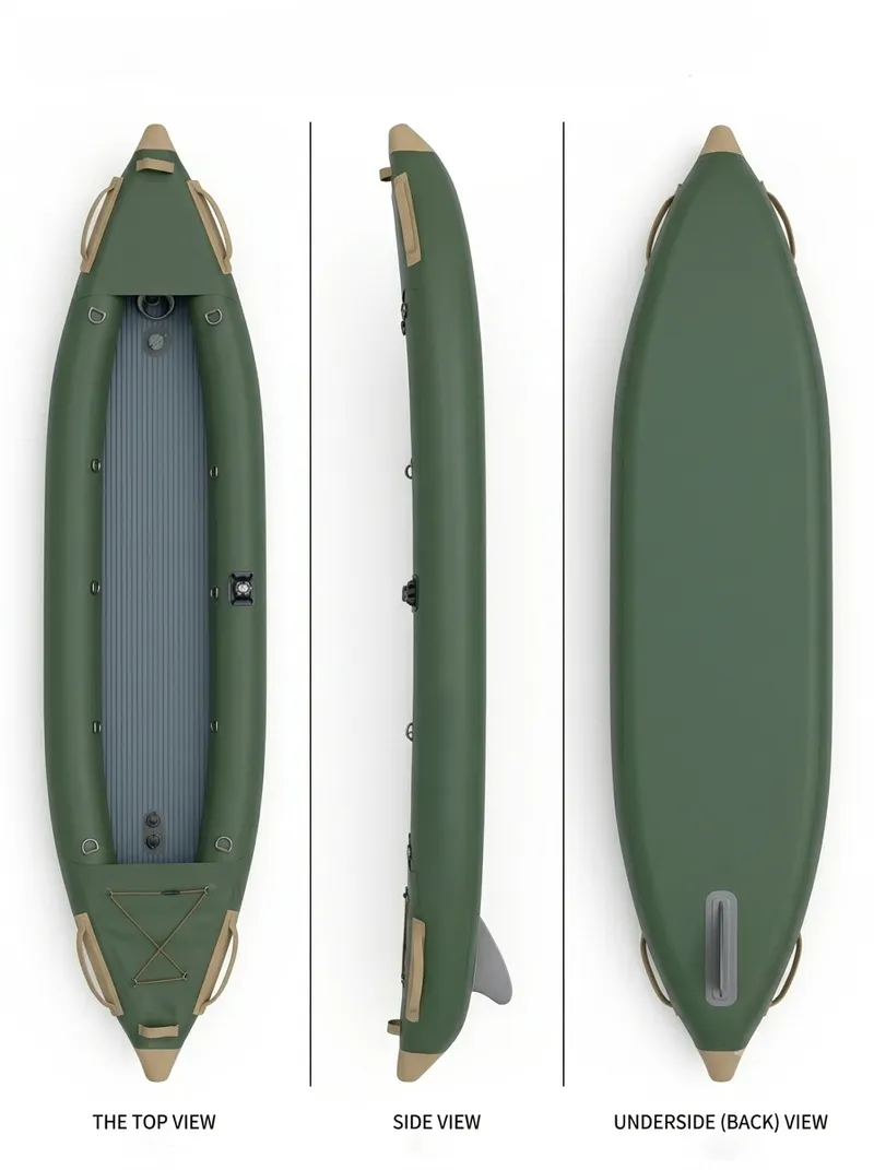 Hybrid Drop-Stitch Kayak - Sage Olive Green