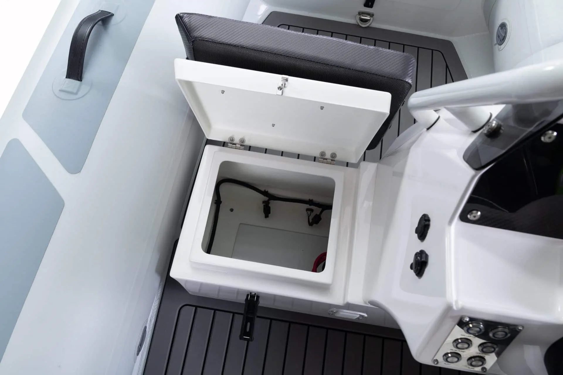 Side Seat With Storage Compartment